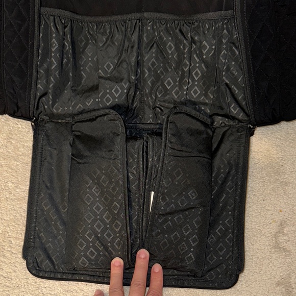 Vera Bradley Black Quilted Diaper Bag - Picture 5 of 11